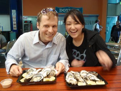 John and Monica are very pleased with our afternoon...