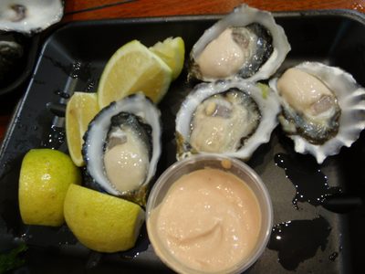 Super creamy Pacific oysters.