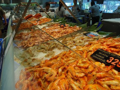 Seafood for sale.