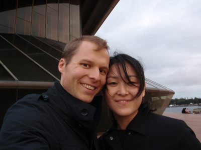 John and Monica at the Sydney Opera House.