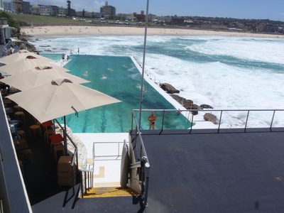Seawater pool at Icebergs Club on Bondi beach.