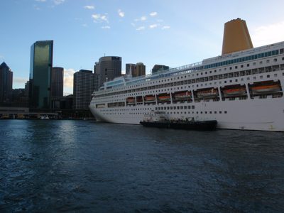 Another way to arrive in Sydney: by cruise ship.