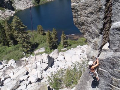 Hard to imagine a more picturesque location for climbing.