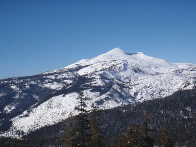 Pyramid Peak, viewed from one of the chairs at...