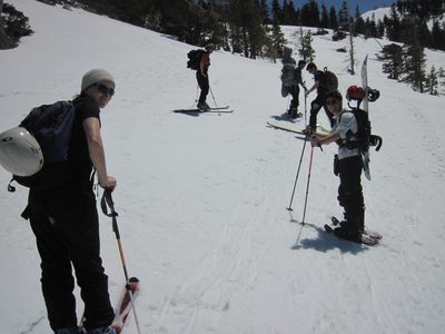 Mary, Pete, Vinnie, Jon and Yang on the northern flank...