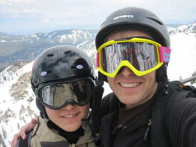 Monica and John on the observation deck at High Camp.
