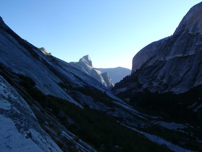 View of Half Dome from our camp site.  