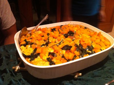 Monica's Christmas dinner bread pudding.