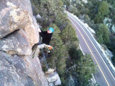 Ian pulling the roof.