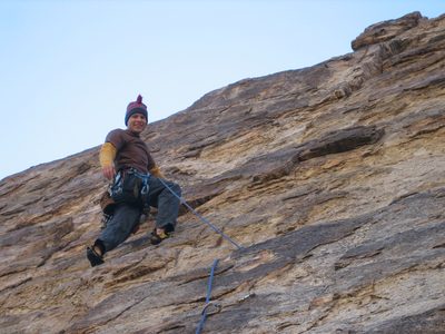 John leading some 5.8 route, appropriately named...
