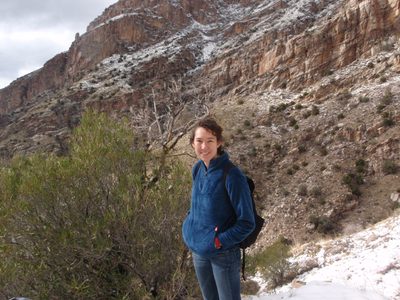 Mel, on the way back down.