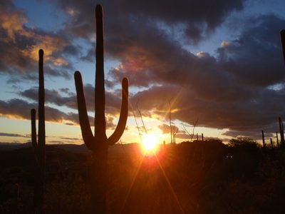 We are treated to a spectacular sunset. My parents were...