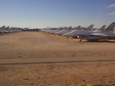 Lots and lots of jet fighters of some sort.