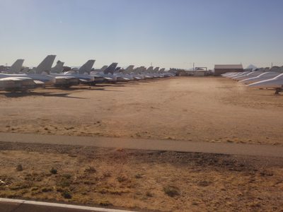 Lots and lots of jet fighters of some sort.