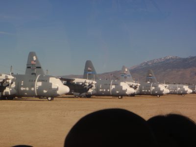 Bigger planes in storage.