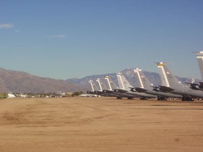 Bigger planes in storage. All of this was on the eastern...