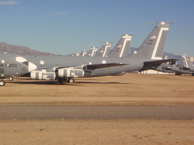 More tails of planes.