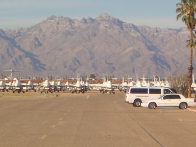 Planes and cars and mountains.