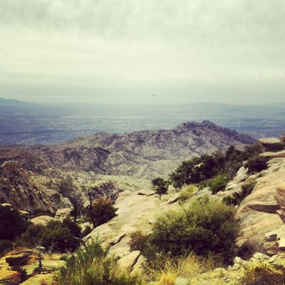 Mt. Lemmon from the hike to the Fins from Windy Point.