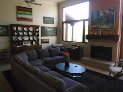 Picture of Mom and Dad's living room the day I left. We...