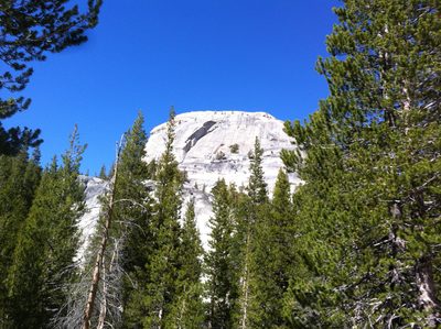 The enormous crescent arch on DAFF Dome. The climb...