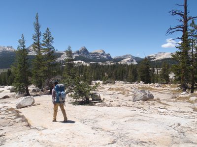 Our trail left from Tuolumne Meadows and meandered north...