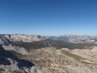 View from the base of the climb. Half Dome is plainly...