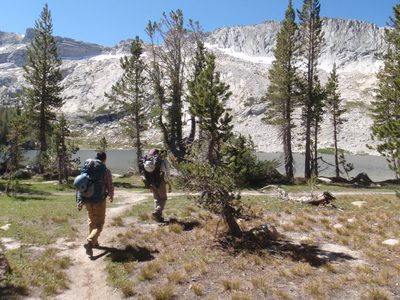 Back at Young Lake, where we pick up the NPS trail that...