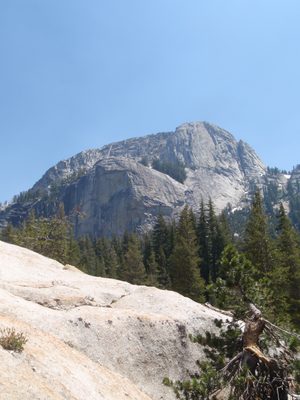 Eating lunch on the southern toe of Lamb Dome, looking...