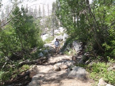 Hiking down along Fletcher Creek.