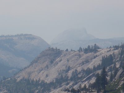 Zoomed in on Half Dome.