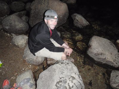 The freezing river water actually felt pretty good.