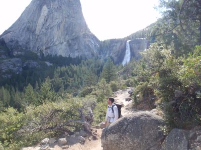 Jay and Nevada Falls and Liberty Cap.