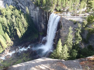 317 feet down. And the bulk of the water hits a huge...