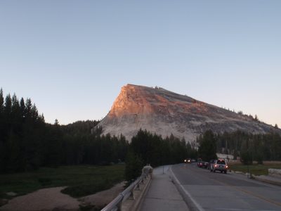 Setting sun on Lembert Dome, Saturday night, our last...