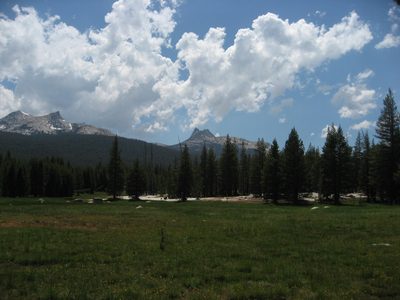 Hiking back to the car through Tuolumne Meadows. The...