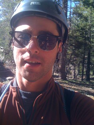 Alex, self portrait on the approach to DAFF Dome's West...
