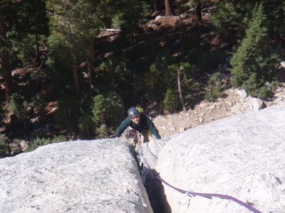 Holdless Horror: Take 2. Alex, Monica and I climb as a...