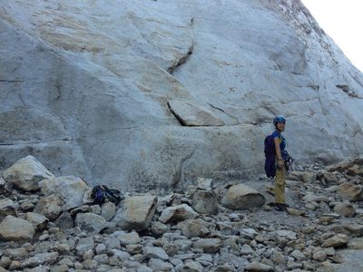 Monica, at the base of Lucky Streaks on Sunday morning.