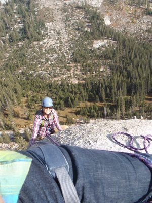 Monica at the top of pitch 4.