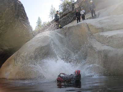 A person jumping in the water. This may have been me,...