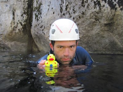 Colin, much more serious. With Rupert the duck.