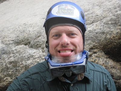 Next, Joel and I donned our neoprene hoods, snorkel and...