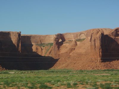 There were a lot of cool sandstone arches and other...