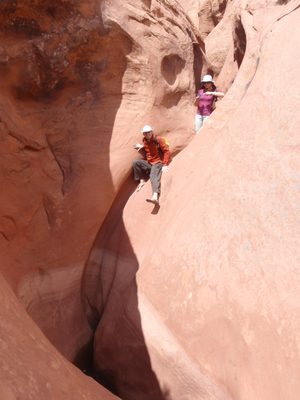 Fun slide without water.