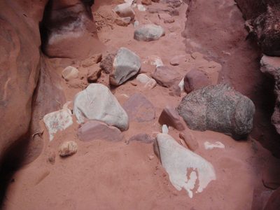 Red white and blue rocks. Happy Fourth Of July!