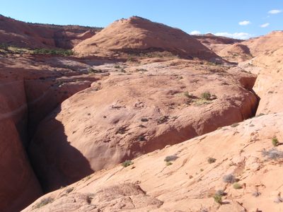 Our canyon, and a tributary that joined from the left....