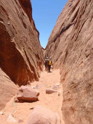 It was very, very hot and dry with almost no shade.