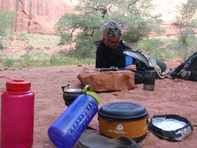 We were pretty tired, and so we all managed to cook...