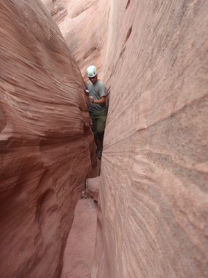Andy in a beautiful narrows section.